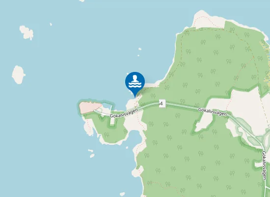 Map of Badplats Gökalv