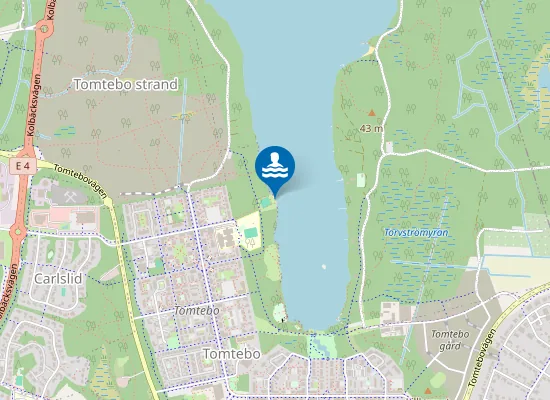 Map of Tomtebobadet