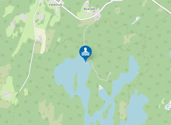 Map of Valdshults badplats