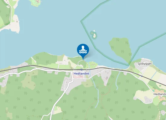 Map of Badplats Hedlandet