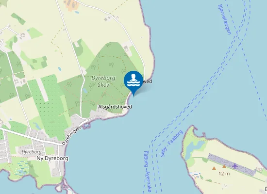 Map of DYREBORG SKOV