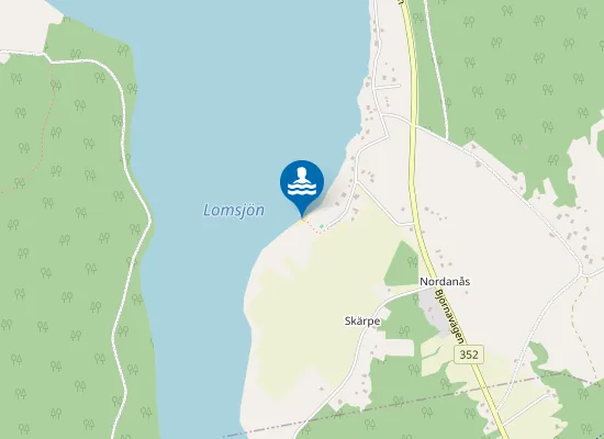 Map of Lomsjöbadet