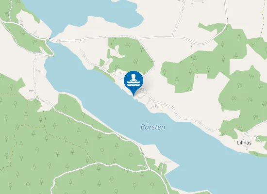 Map of Bårsten badplats