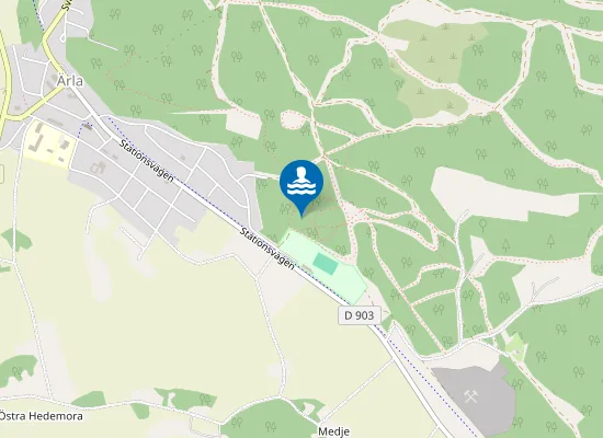 Map of Ärla badplats