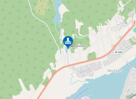 Map of Högbergsdammen Badplats