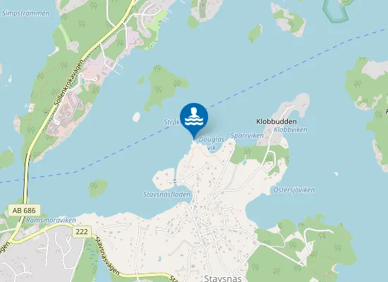Map of Näsets klippbad