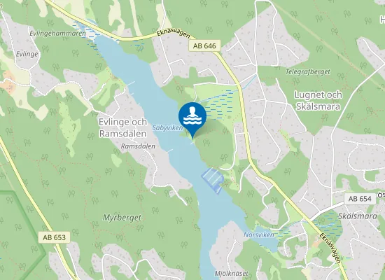 Map of Badplats säbyviken