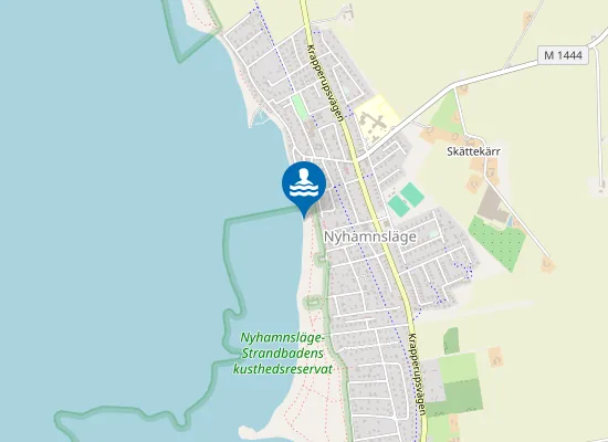 Map of Bryggan Nyhamnsläge