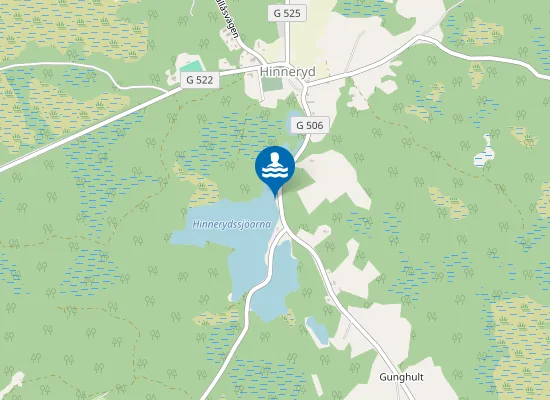 Map of Hinneryd badplats