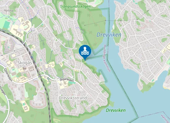 Map of Mörtviksbadet