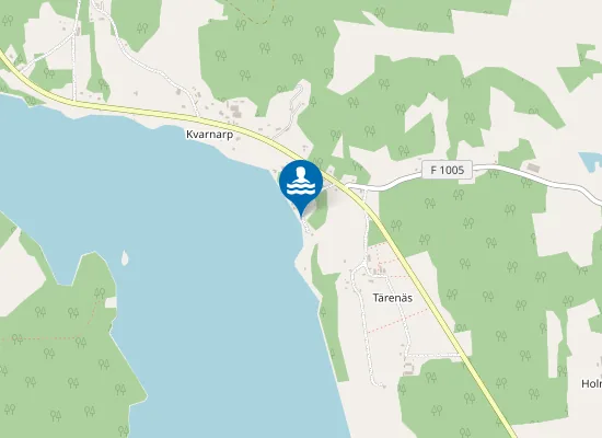 Map of Tärenäs badplats