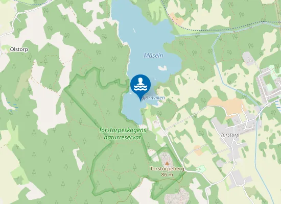 Map of Badplats Mäseln