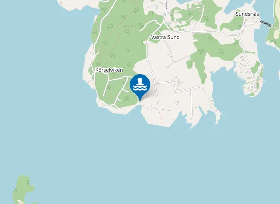 Map of Kjörselviken, Västra Sund