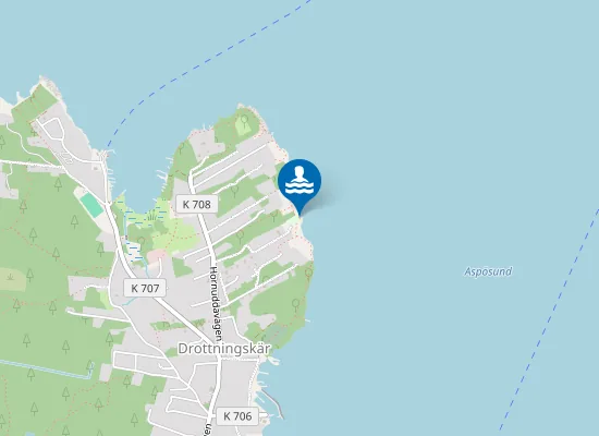 Map of Aspö Badplats
