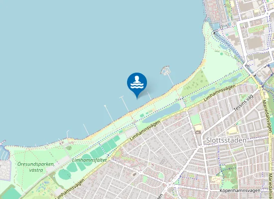 Map of Ribersborgsstranden