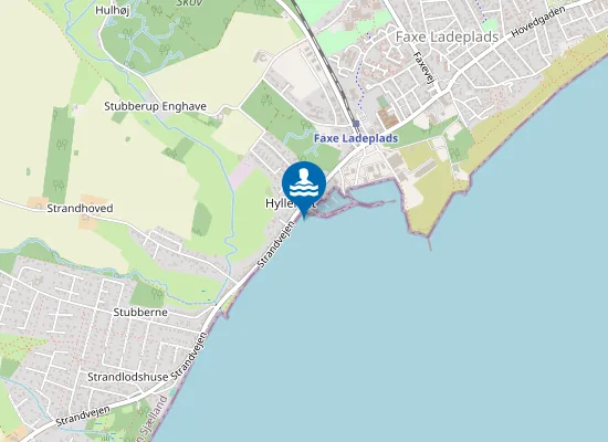 Map of FAXE LADEPLADS