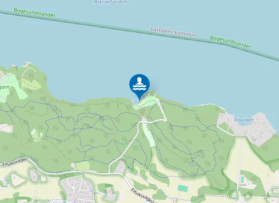 Map of Fågelöuddebadet