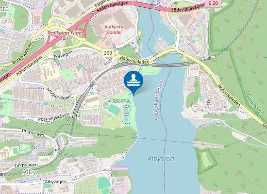 Map of Fittjaängsbadet