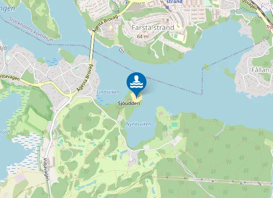 Map of Ågesta Naturistbad