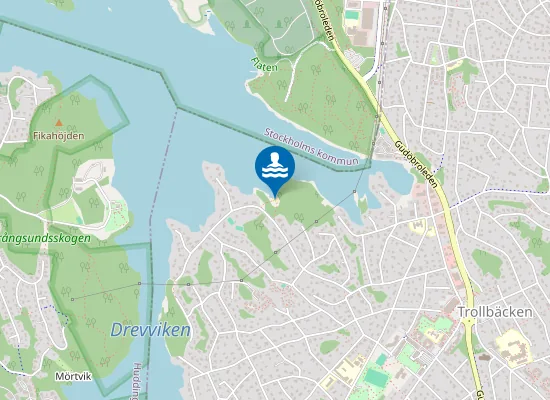 Map of Hästhagsbadet