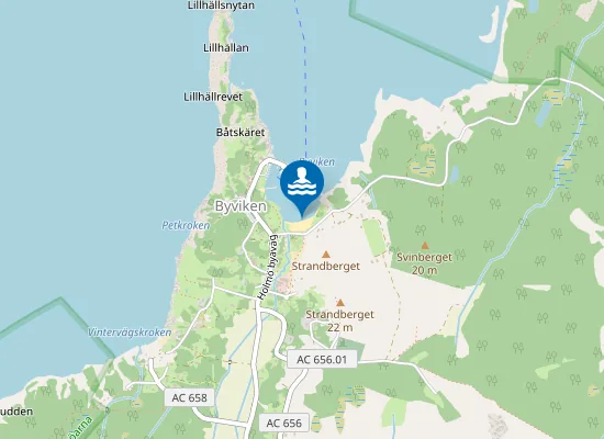 Map of Sanden