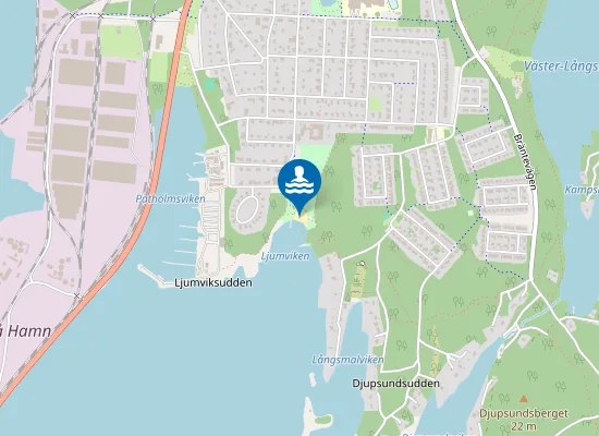 Map of Ljumviken havsbad