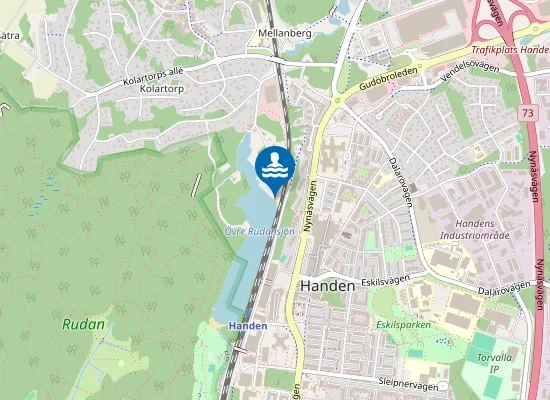 Map of Rudan norra strand (Lillrudan)