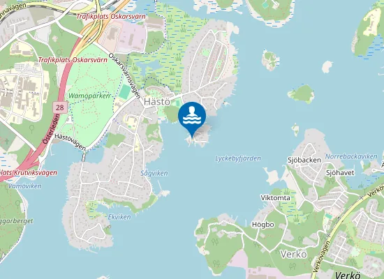 Map of Hästö Badplats