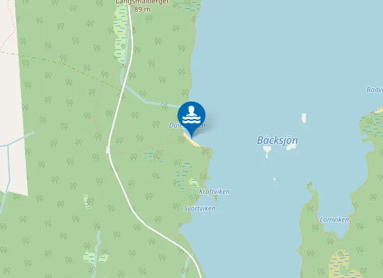 Map of Dalesands badplats