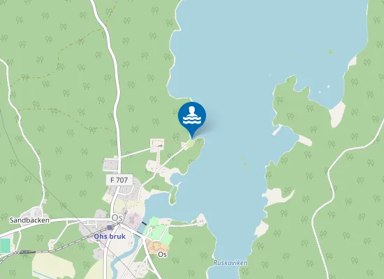 Map of Flickornas badplats