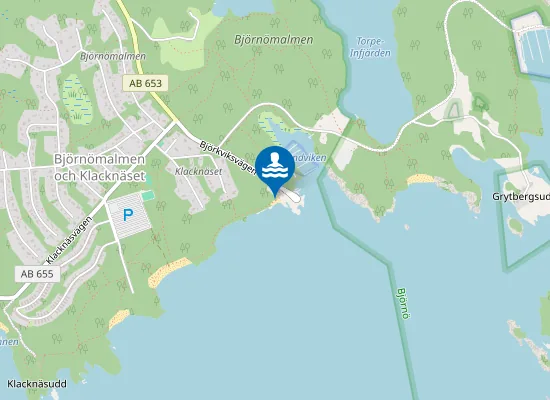 Map of Björviks havsbad