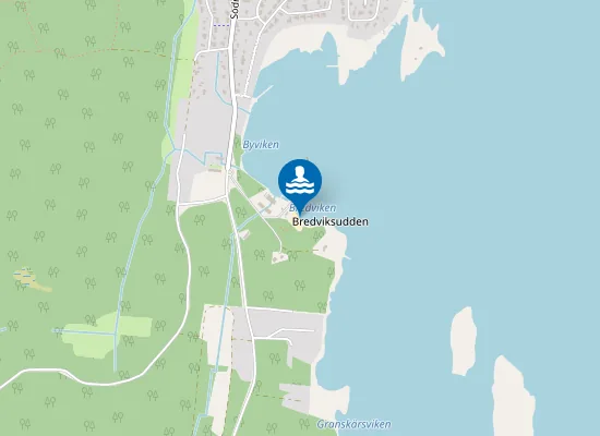 Map of Bredviken havsbad