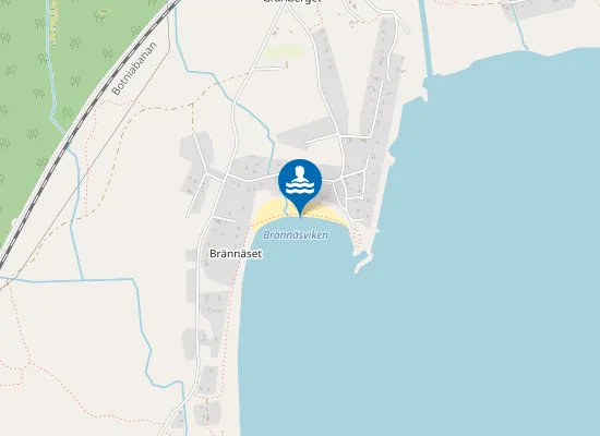 Map of Brännäset havsbad