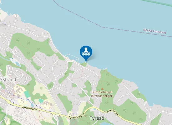 Map of Björkuddens bad