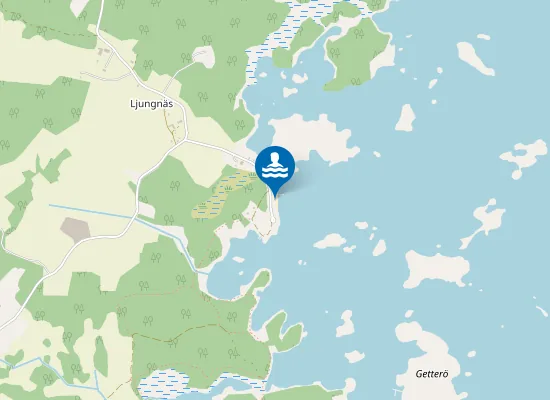 Map of Ljungnäs badplats