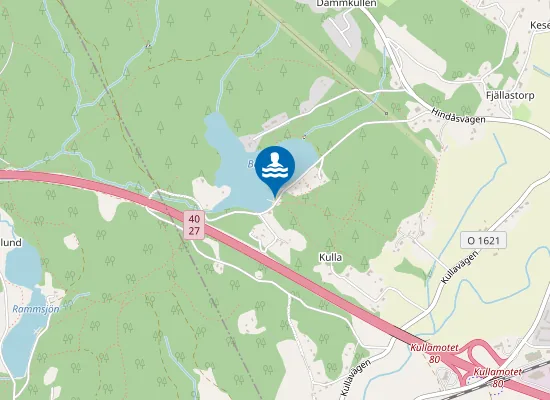 Map of Ballsjöns badplats