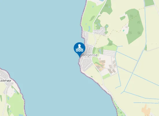Map of BOGENSØ STRAND