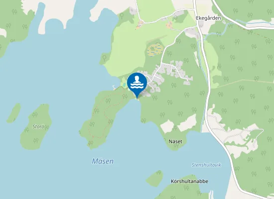 Map of Ekegårdens strand