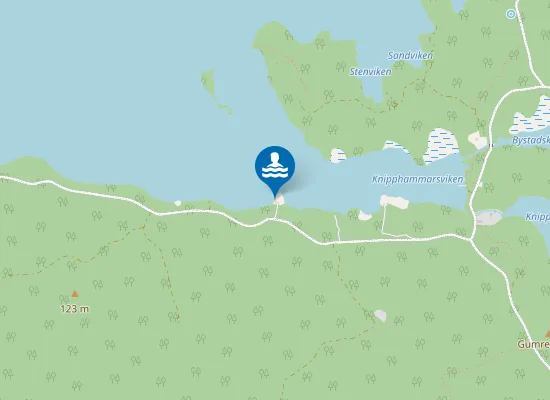Map of Långa udden