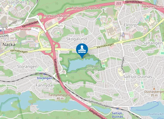 Map of Långsjöbadet