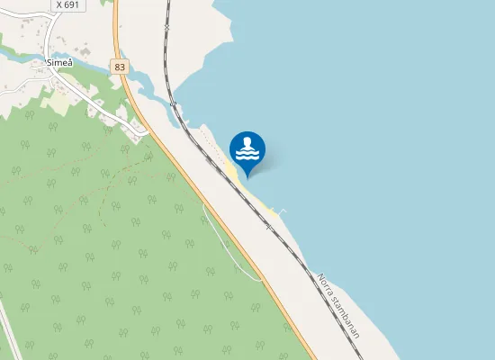 Map of Simeå Strand