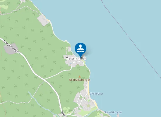 Map of Trestenshällan