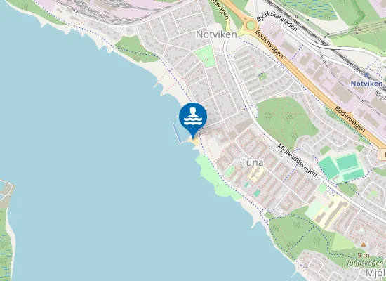 Map of Notviksbadet
