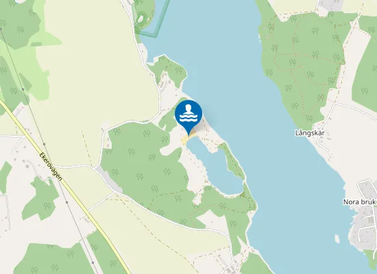 Map of Blå lagunen