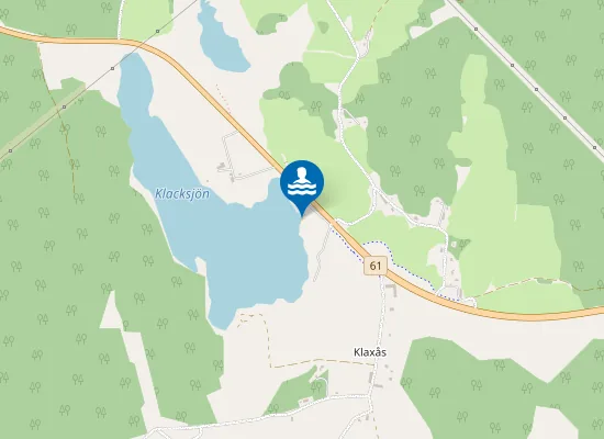 Map of Klacksjöns badplats