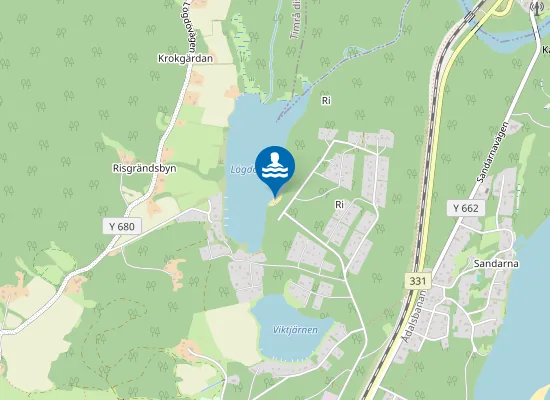 Map of Lögdösjön