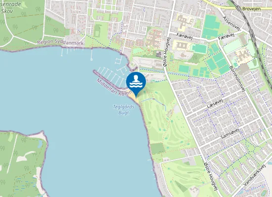 Map of STRANDEN VED MIDDELFART MARINA