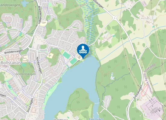 Map of Bollstanäs strand