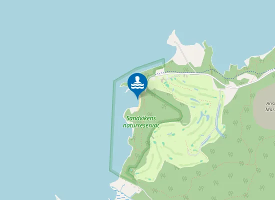 Map of Sandvikens badplats