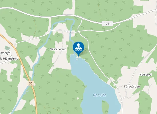 Map of Västerkvarnsbadet